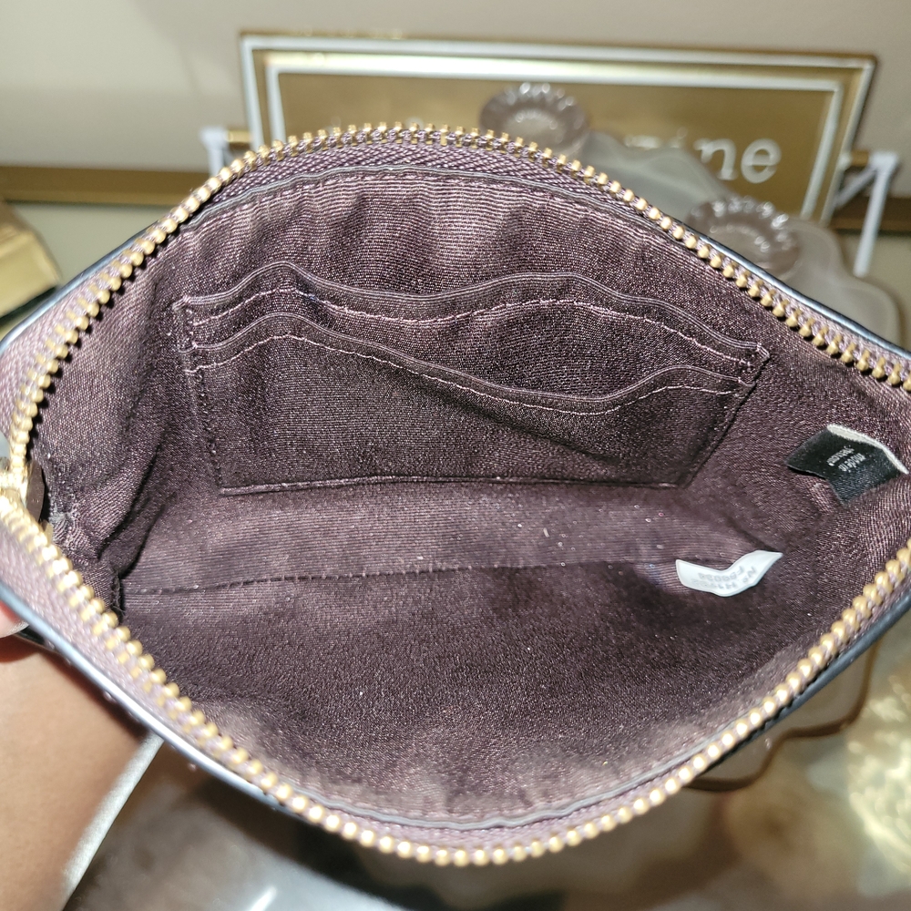 3 Piece Set Coach Signature Oxblood Margot Bag Crossover & 2 Matching Wallets - Picture 16 of 17